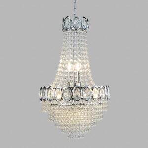 Limoges hanging light with glass pearls