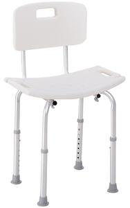 HOMCOM Adjustable Bath Perch: Secure Shower Stool, Bathroom Safety Aid Aosom UK