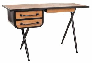 Desk Alexandra House Living Brown Wood Iron 50 x 75 x 122 cm