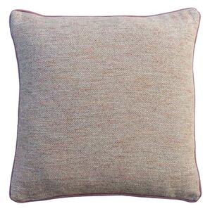 Delphini Biscotti, Sustainable Feather, Cushion, 55cm x 55cm - Andrew Martin Cotton Blend Herringbone & Plain & Weave