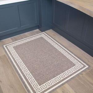Grey Key Hardwearing Rug - Luna - 50cm x 80cm