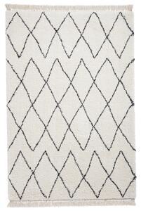 Edie Boho Moroccan Diamond Shaggy Rectangular Rug for Living Room, Bedroom or Hallway | Roseland Furniture