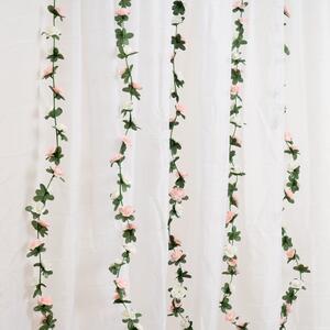 Set of 6 Artificial Mini Rose Garlands
