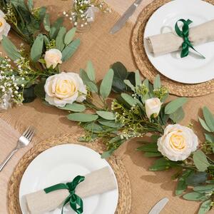 Artificial Eucalyptus & Rose Garland