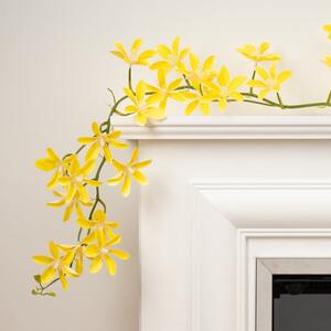 Set of 2 Artificial Magnolia Star Flower Garlands