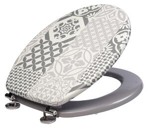 Geo Tile Grey Toilet Seat