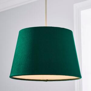 Clara Velvet Tapered Lamp Shade Bottle Green