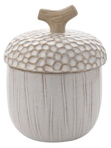 Country Living Ceramic Acorn Storage Jar - Small White