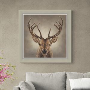 Deep In Thought Framed Print Natural