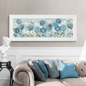 Blue Meadow Framed Print Blue