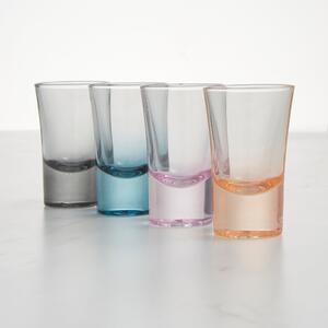 Pack Of 4 Shot Glasses MultiColoured