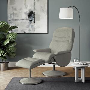 Wickford Chrome Base Swivel Chair Grey
