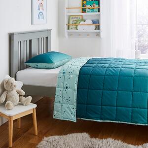 Teal Ombre 4 Tog Coverless Quilt Set Teal (Green)