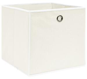 Storage Boxes 10 pcs White 32x32x32 cm Fabric