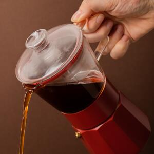 La Cafetière Verona 6 Cup Glass Espresso Maker 240ml Red