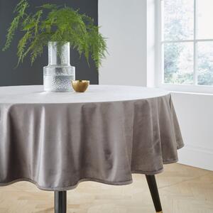 Recycled Velour Tablecloth Grey