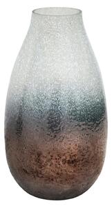 Verre Snowdrop Frosted Glass Vase Slate Blue