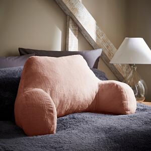 Dunelm Blush Pink Lenon Faux Fur Cuddle Cushion 59cm x 45cm x 39cm Blush (Pink)