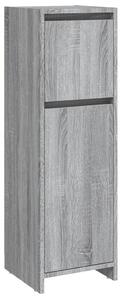 Bathroom Cabinet Grey Sonoma 30x30x95 cm Engineered Wood