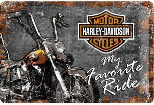 Metal sign Harley-Davidson - My Favorite Ride, (30 x 20 cm)