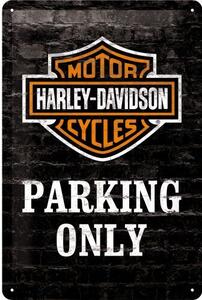 Metal sign Harley-Davidson - Parking Only, (20 x 30 cm)