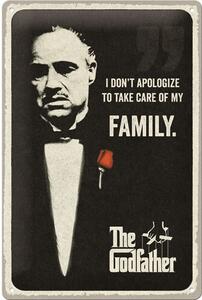 Metal sign The Godfather - I don't apologize, (20 x 30 cm)