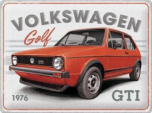 Metal sign Volkswagen VW - Golf GTI 1976, (40 x 30 cm)