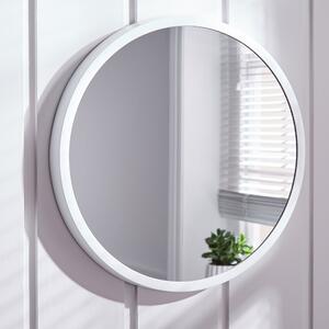 Elements Round Wall Mirror, 50cm White