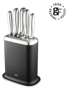 Good Food 5 Piece Knife Set with Block Black