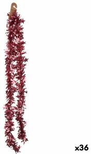 Garland Tinsel Plastic Pink 11 x 11 x 200 cm (36 Units)