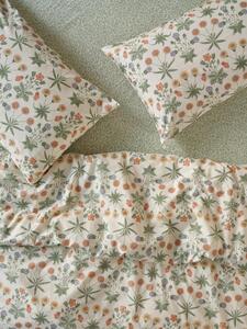 Sage & Mindful Cream Daisy Cotton Duvet Cover | Single | Piglet in Bed