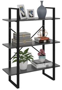 Book Cabinet Grey 80x30x105 cm Engineered Wood