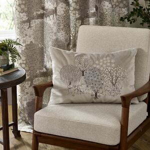 Morris & Co. Brook Embroidered Velvet 40cm x 60cm Filled Boudoir Linen