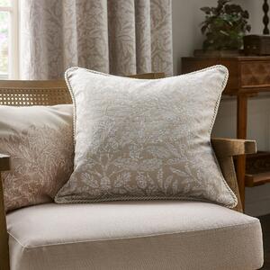 Morris & Co. Acorn Tonal Jacquard 50cm x 50cm Filled Cushion Linen