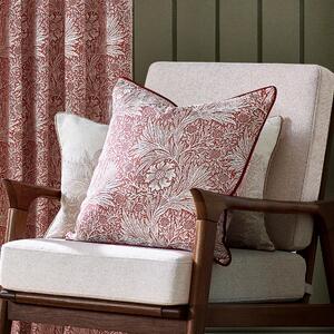Morris & Co. Marigold Piped Jacquard 50cm x 50cm Filled Cushion Russet