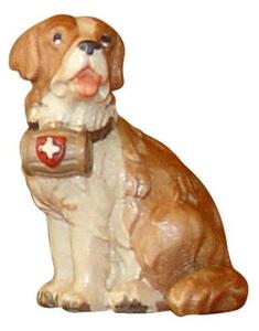 Dog St. Bernard woodcarving