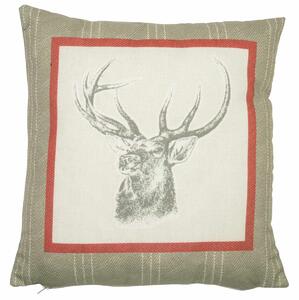 Connolly Check Filled Cushion Red