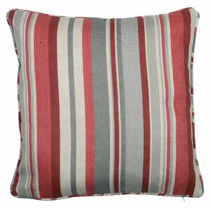 Melrose Stripe Filled Cushion Red