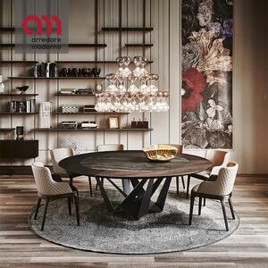 Skorpio Round Ker-Wood Table Cattelan Italia