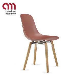 Chair Pure Loop Mono wooden legs Infiniti Design