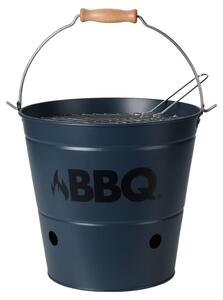ProGarden Bucket Barbecue Grill BBQ 26 cm Matte Blue