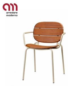 Si-Si wood Chair Scab Design with armrests