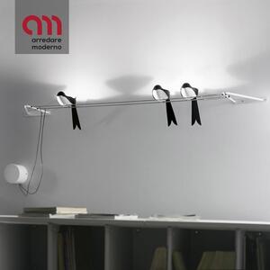 Le Rondini Wall Lamp Martinelli Luce