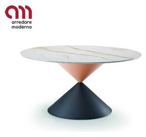 Clessidra Midj table with metal base