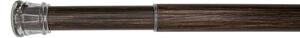 Wood Finish 22/25mm Extendable Tension Rod Dark Oak