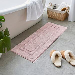 Luxury Cotton Runner Bath Mat Pink