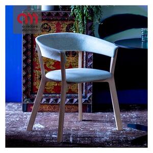 Wood Bikini Moroso Upholstered Chair