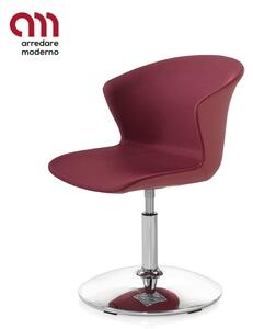 Kicca Plus Kastel chromed base swivel chair