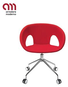 Krizia Kastel swivel chair with castors