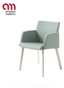 Kribio Kastel Armchair with wooden legs